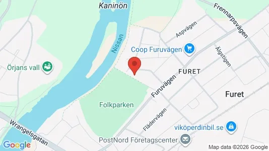 Lägenheter att hyra i Halmstad - kort over placeringen