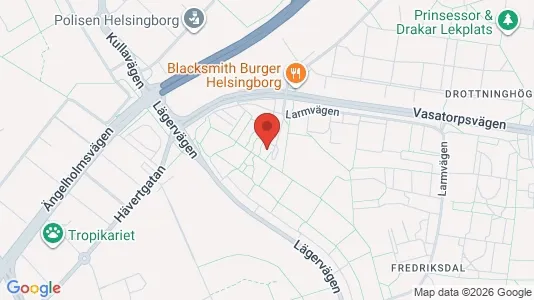 Lägenheter att hyra i Helsingborg - kort over placeringen