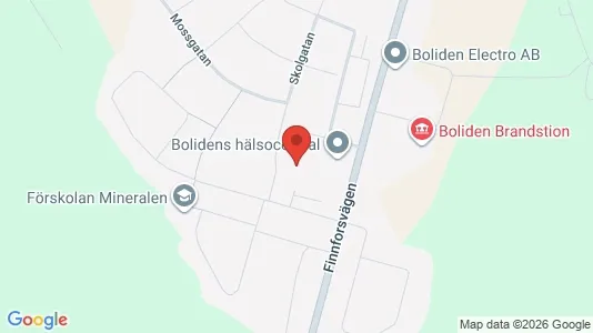 Lägenheter att hyra i Skellefteå - kort over placeringen
