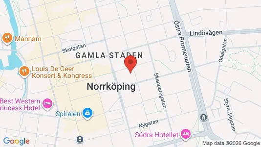 Lägenheter att hyra i Norrköping - kort over placeringen