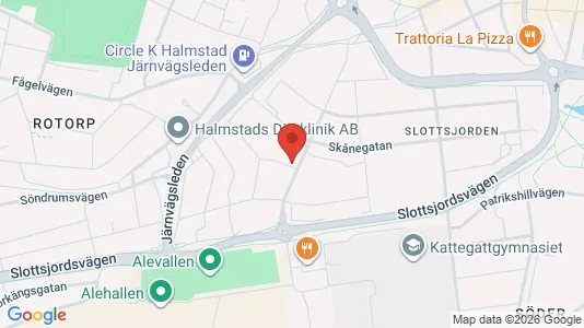 Lägenheter att hyra i Halmstad - kort over placeringen