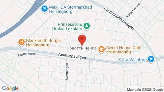 Lägenheter att hyra i Helsingborg - kort over placeringen