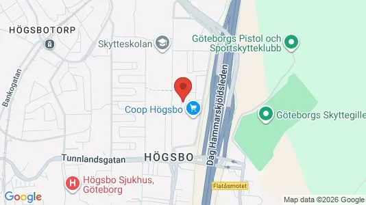 Bostadsrätter till salu i Majorna-Linné - kort over placeringen