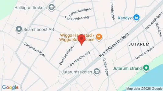 Lägenheter till salu i Halmstad - kort over placeringen