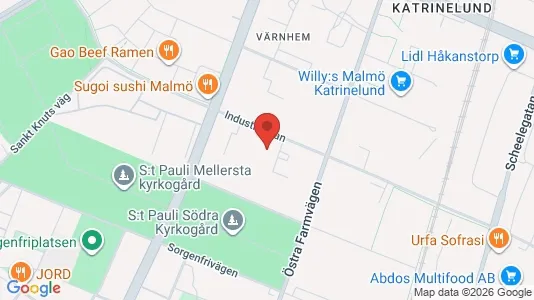 Lägenheter till salu i Malmö Centrum - kort over placeringen