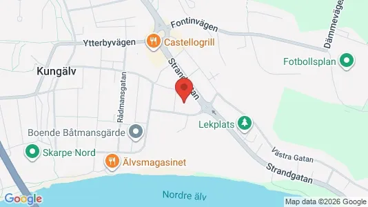 Lägenheter till salu i Kungälv - kort over placeringen