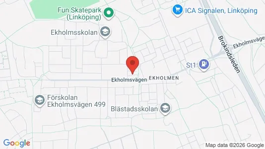Lägenheter till salu i Linköping - kort over placeringen