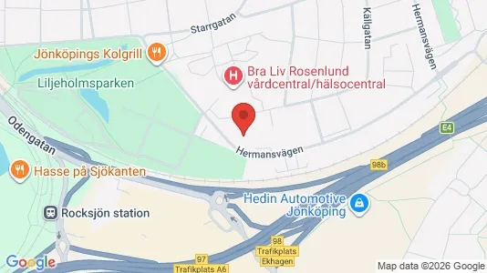 Lägenheter till salu i Jönköping - kort over placeringen