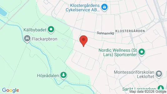 Lägenheter att hyra i Lund - kort over placeringen