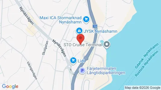 Lägenheter att hyra i Nynäshamn - kort over placeringen