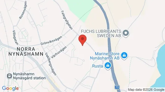 Lägenheter att hyra i Nynäshamn - kort over placeringen