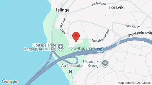 Lägenheter att hyra i Lidingö - kort over placeringen