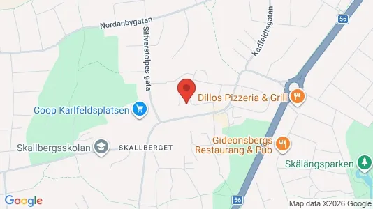 Lägenheter att hyra i Västerås - kort over placeringen