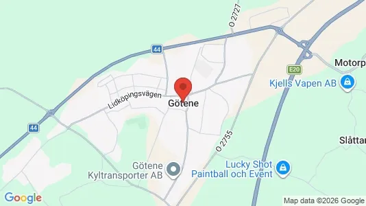 Lägenheter att hyra i Götene - kort over placeringen