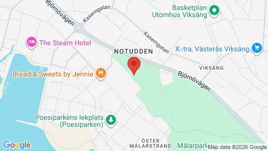 Lägenheter att hyra i Västerås - kort over placeringen