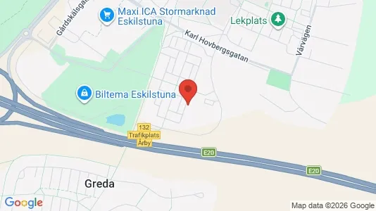 Lägenheter att hyra i Eskilstuna - kort over placeringen