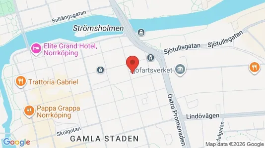Lägenheter att hyra i Norrköping - kort over placeringen