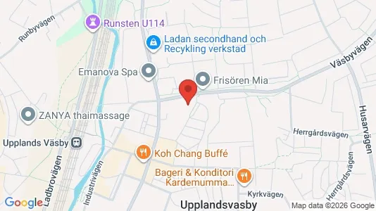 Lägenheter att hyra i Upplands Väsby - kort over placeringen