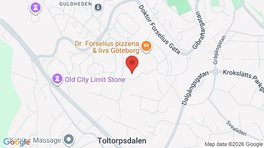 Lägenheter att hyra i Göteborg Centrum - kort over placeringen