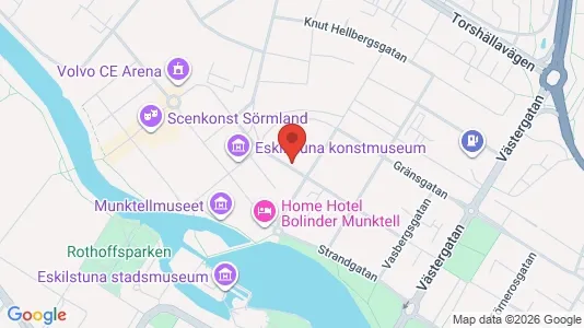 Lägenheter att hyra i Eskilstuna - kort over placeringen