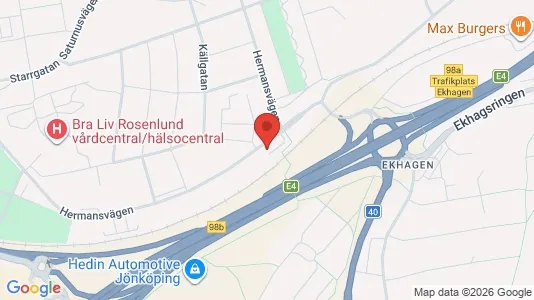 Lägenheter att hyra i Jönköping - kort over placeringen