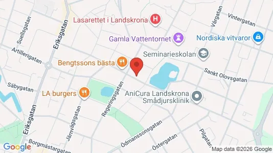 Lägenheter att hyra i Landskrona - kort over placeringen