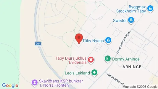 Lägenheter att hyra i Täby - kort over placeringen