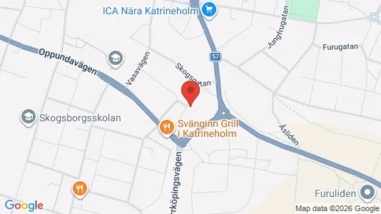 Lägenheter att hyra i Katrineholm - kort over placeringen