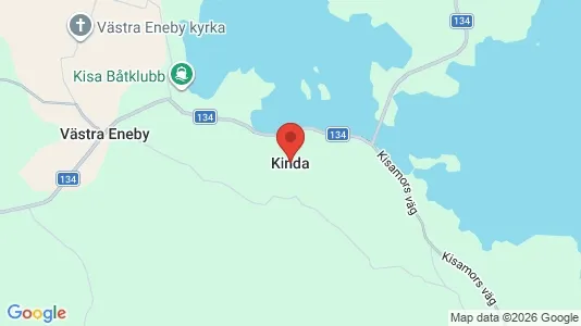 Tomter till salu i Kinda - Bild från Google Street View
