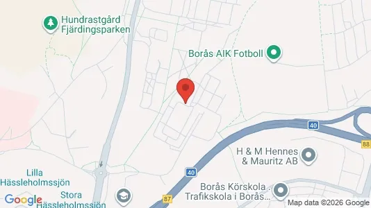 Lägenheter att hyra i Borås - kort over placeringen