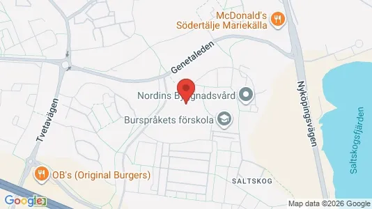 Lägenheter att hyra i Södertälje - kort over placeringen