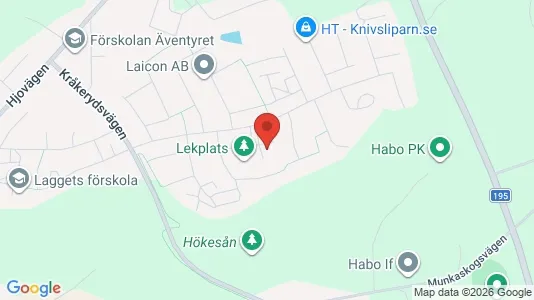 Bostadsrätter till salu i Habo - kort over placeringen