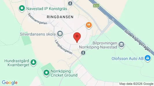 Lägenheter att hyra i Norrköping - kort over placeringen
