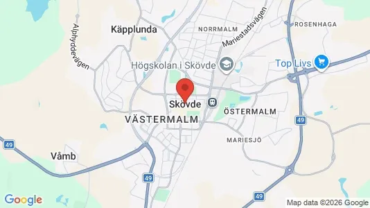 Fritidshus till salu i Skövde - kort over placeringen