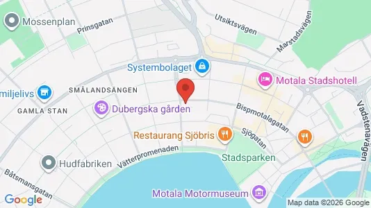 Lägenheter att hyra i Motala - kort over placeringen