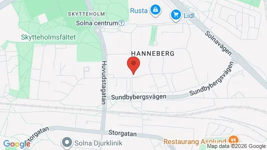 Bostadsrätter till salu i Solna - Bild från Google Street View
