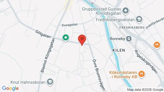 Bostadsrätter till salu i Ronneby - kort over placeringen
