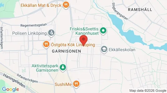 Bostadsrätter till salu i Linköping - kort over placeringen