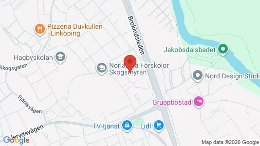 Bostadsrätter till salu i Linköping - kort over placeringen