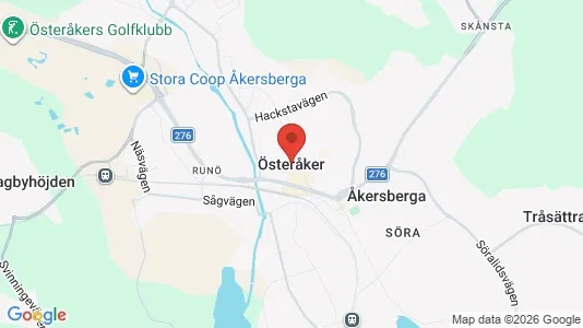 Tomter till salu i Österåker - Bild från Google Street View