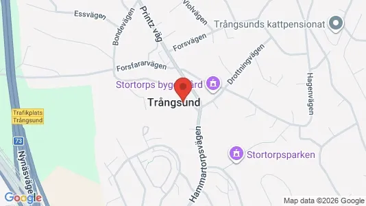 Rum att hyra i Huddinge - kort over placeringen