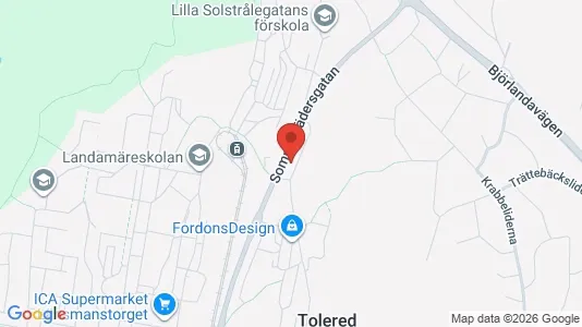 Bostadsrätter till salu i Västra hisingen - kort over placeringen