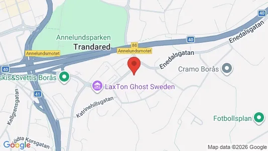 Lägenheter att hyra i Borås - kort over placeringen