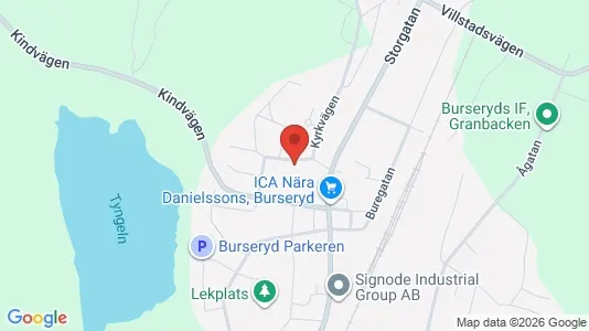 Lägenheter att hyra i Gislaved - kort over placeringen