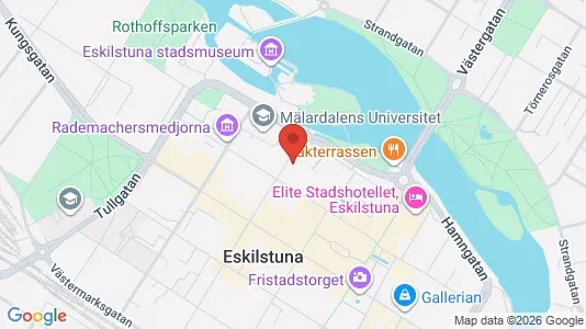 Lägenheter att hyra i Eskilstuna - kort over placeringen