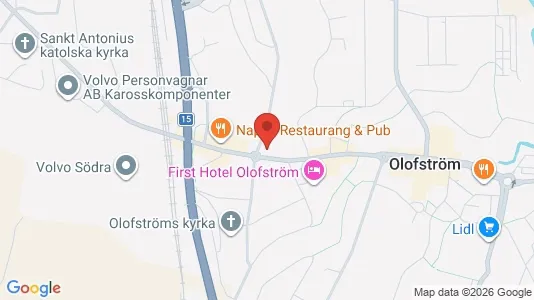 Lägenheter att hyra i Olofström - kort over placeringen