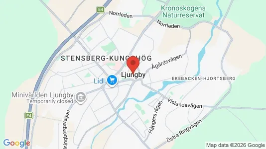 Lägenheter att hyra i Ljungby - Bild från Google Street View