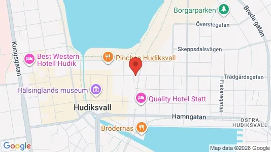 Lägenheter att hyra i Hudiksvall - Bild från Google Street View