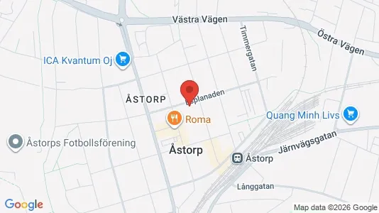 Lägenheter att hyra i Åstorp - kort over placeringen