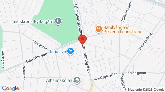 Bostadsrätter till salu i Landskrona - Bild från Google Street View